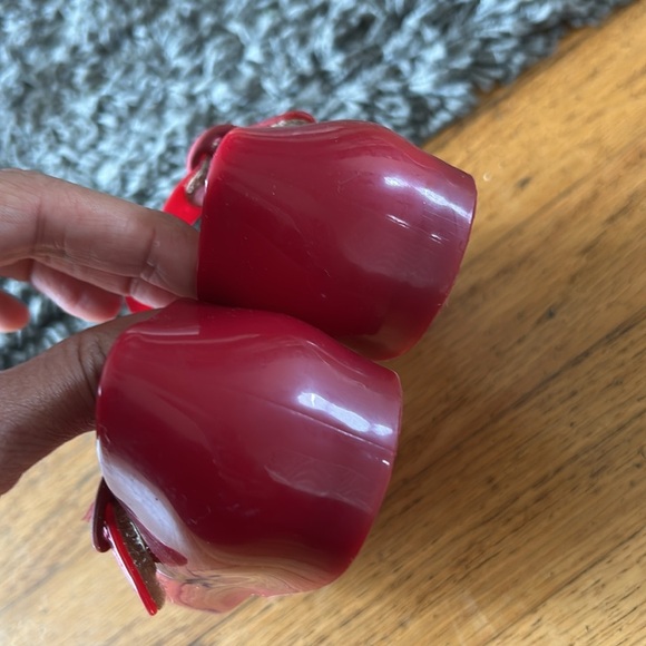 Mini Melissa Mary Jane Minnie Mouse Kids Red and Black Shoes Size 7 - Picture 4 of 10